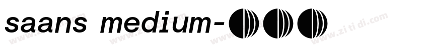 saans medium字体转换